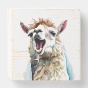 Custom Alpaca Music Factory Wooden Box Sign