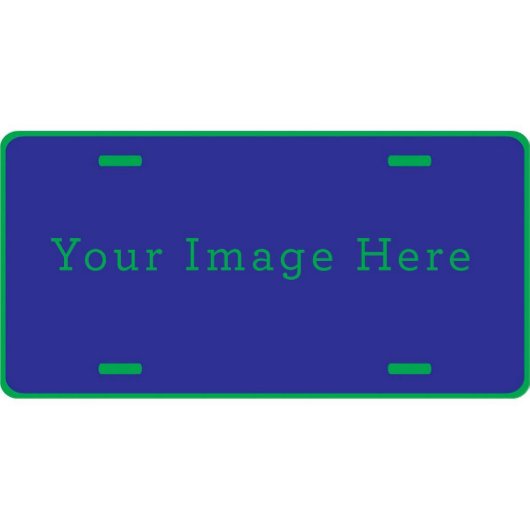 Custom Aluminum Standard 6" x 12" License Plate (Front)