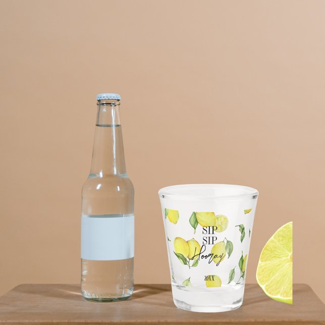 Custom Amalfi Lemons Shot Glas | Sip Sip Hooray Glass (Creator Uploaded)