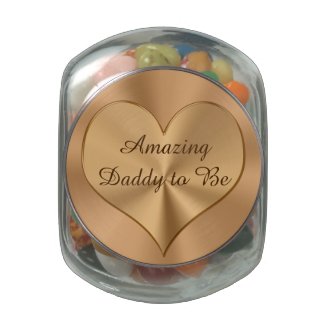 Custom Amazing Daddy to Be Gifts Candy Jar