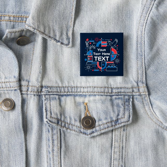 Custom America’s 250th anniversary Button (In Situ)