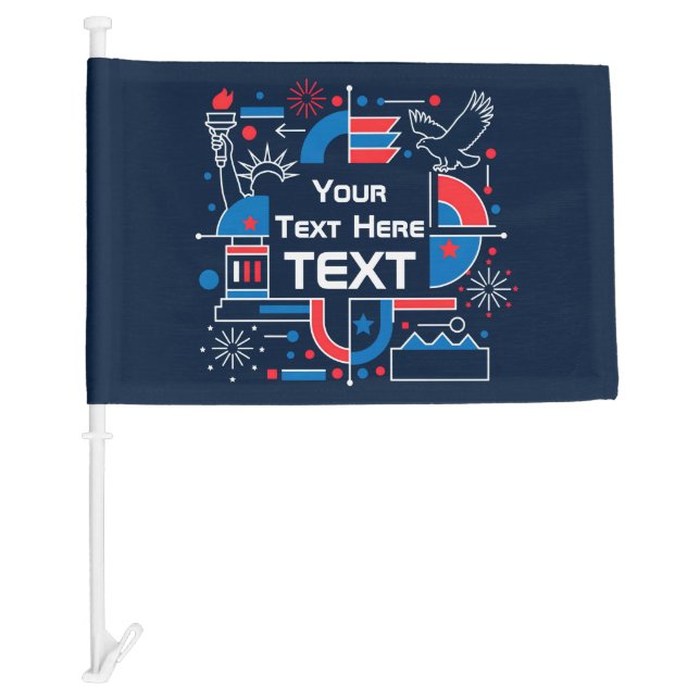 Custom America’s 250th anniversary Car Flag (Front)