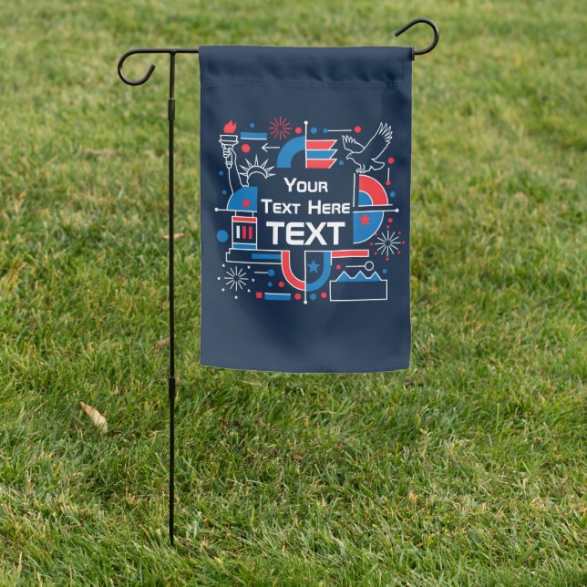 Custom America’s 250th anniversary Garden Flag (In SItu)
