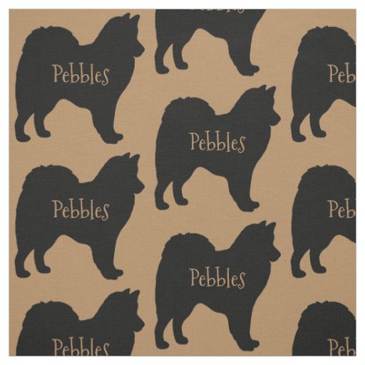 Custom American Eskimo Dog Breed Fabric