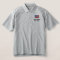 Custom American Flag Embroidered Golf Shirt