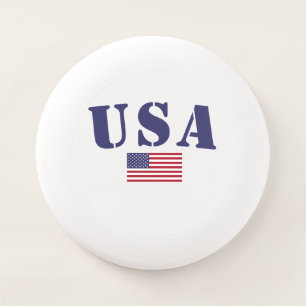 Custom American Flag Frisbee - Personalized USA