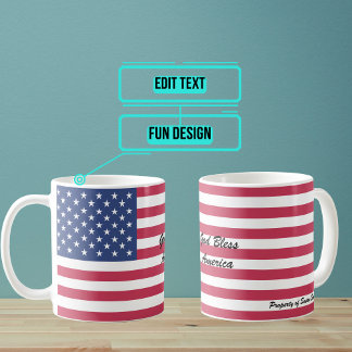 Custom American Flag Mug