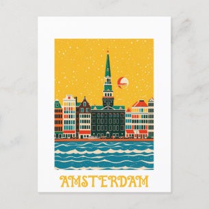 Custom Amsterdam Netherlands Postcard
