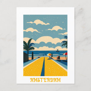 Custom Amsterdam Netherlands Postcard