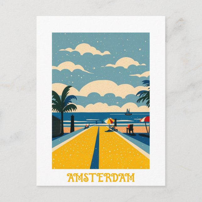 Custom Amsterdam Netherlands Postcard (Front)