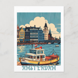 custom Amsterdam Netherlands Postcard