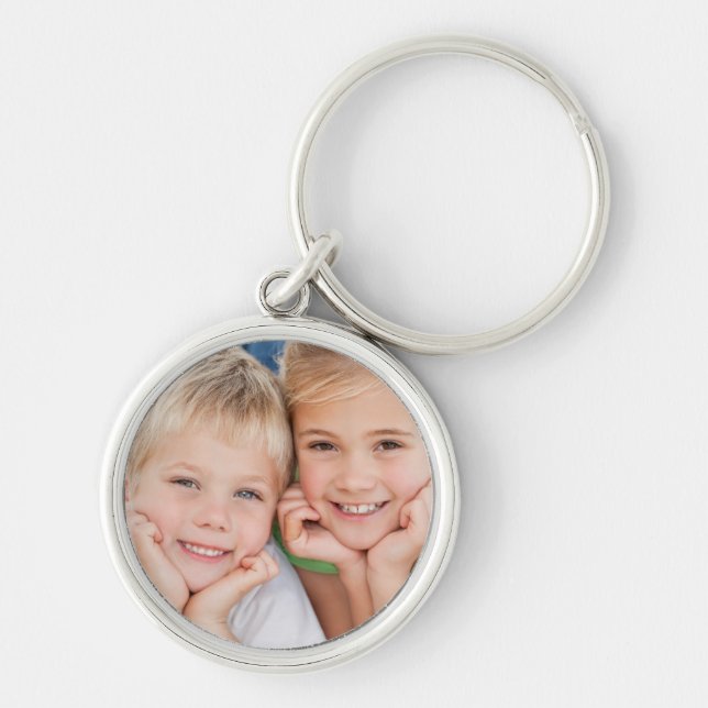 Custom and Personalized Add Your Own Photo Keychain (Front)