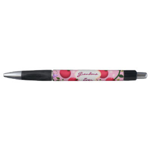 Custom and personalized cherry butterfly gift pen