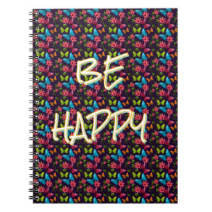 Custom and personalized Colorful Butterfly Notebook