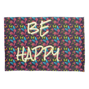 Custom and personalized Colorful Butterfly Pillow Case