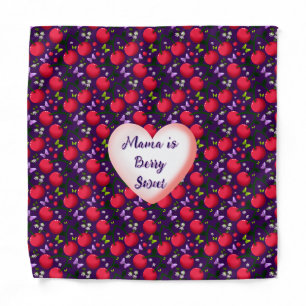 Custom and personalized Cute Cherry Butterfly Bandana