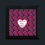 Custom and personalized Cute Cherry Butterfly  Gift Box<br><div class="desc">Adorable seamless pattern featuring glossy cherries, cute butterflies, and delicate floral elements. Designed in a soft kawaii aesthetic, this pattern is perfect for summer vibes, kids products, and feminine accessories. The bright cherries combined with soft butterflies create a playful and eye-catching design ideal for stickers, phone cases, apparel, and home...</div>