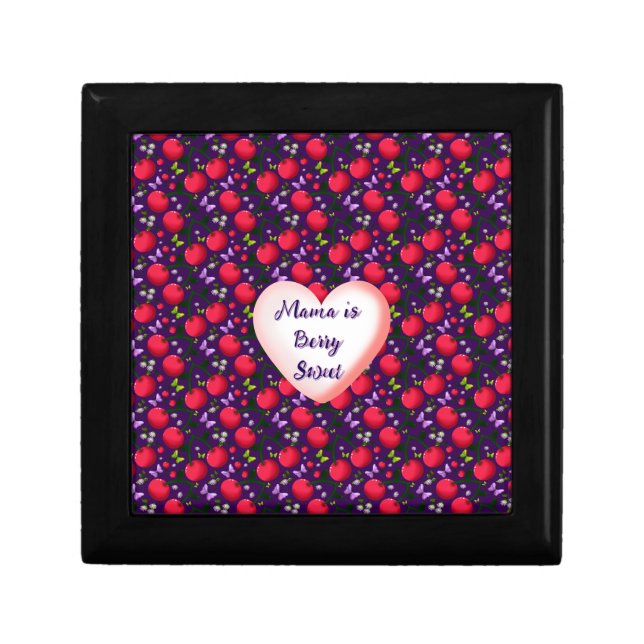 Custom and personalized Cute Cherry Butterfly  Gift Box (Front)