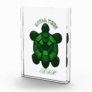 Custom and personalized Cute Turtle  Acrylic Award