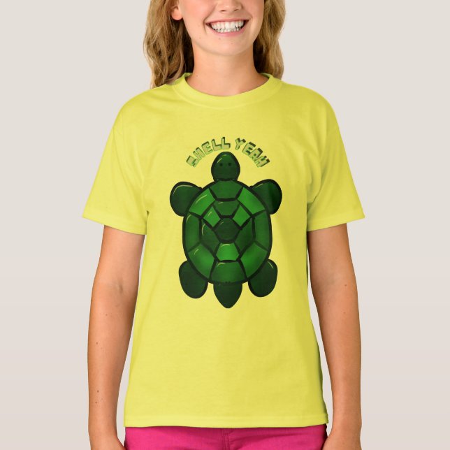 Custom and personalized Cute Turtle  T-Shirt (Front)