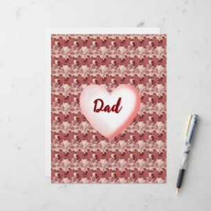 Custom and personalized floral gift for Father Letterhead