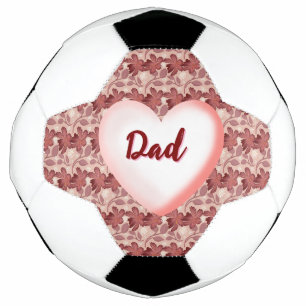 Custom and personalized floral gift for Father Soccer Ball