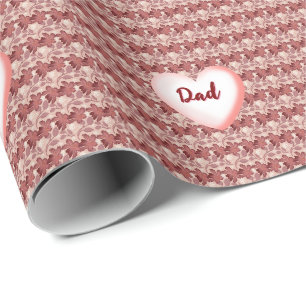 Custom and personalized floral gift for Father Wrapping Paper