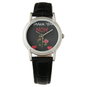 Custom and personalized floral gift  watch