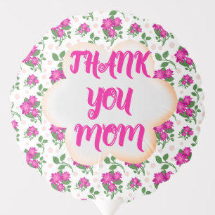 Custom and personalized floral pattern  balloon