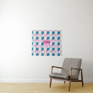 Custom and personalized floral pattern gift for Mo Tapestry