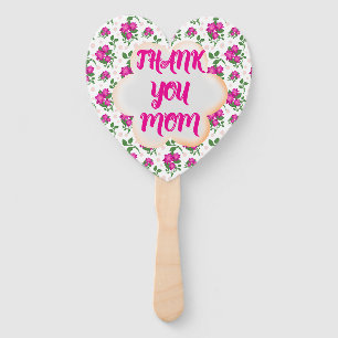 Custom and personalized floral pattern  hand fan