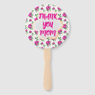 Custom and personalized floral pattern  hand fan