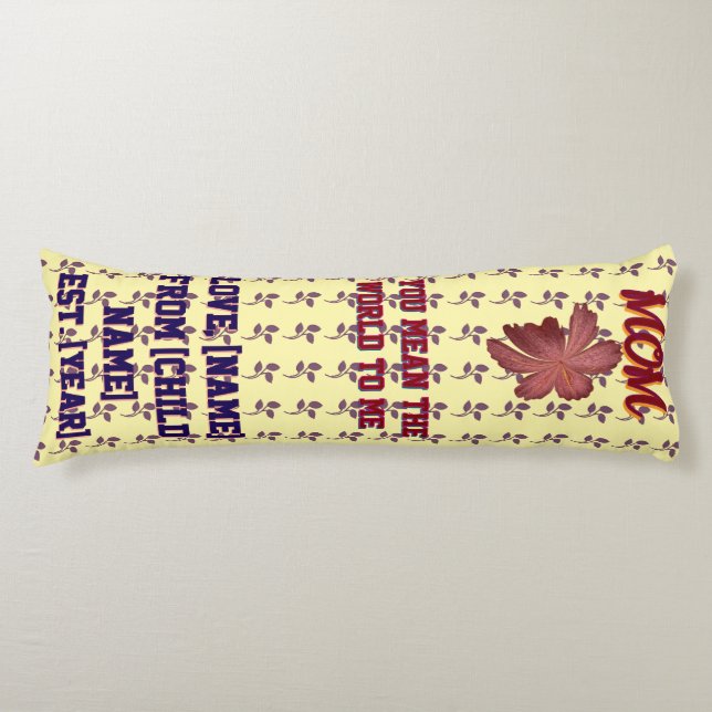 Custom and personalized gift  body pillow (Front)