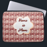 Custom and personalized mother's day floral gift  laptop sleeve<br><div class="desc">A modern seamless floral pattern featuring large rust-toned flowers with delicate white fillers and subtle leaves. This elegant botanical design combines minimalism with warmth, making it perfect for everyday products like phone cases, notebooks, apparel, and home decor. The balanced composition and soft contrast create a timeless aesthetic that works year-round...</div>