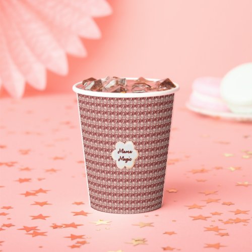 Custom and personalized mother's day floral gift paper cups