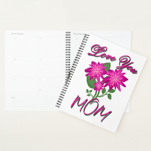 Custom and Personalized Mother's Day Floral gift Planner