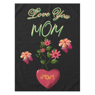 Custom and Personalized Mother's Day Floral gift  Tablecloth