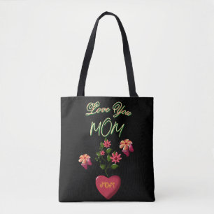 Custom and Personalized Mother's Day Floral gift  Tote Bag