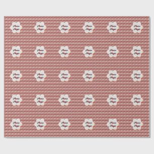 Custom and personalized mother's day floral gift wrapping paper
