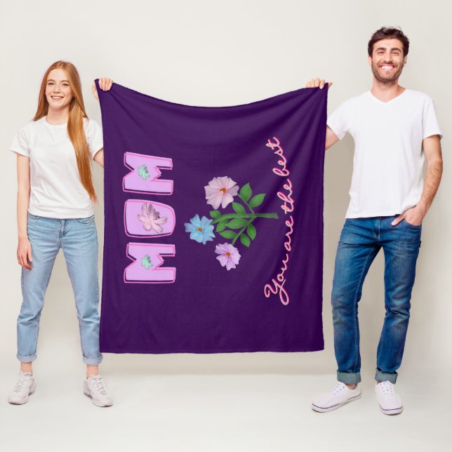 Custom and personalized mother's day gift  fleece blanket (In Situ)