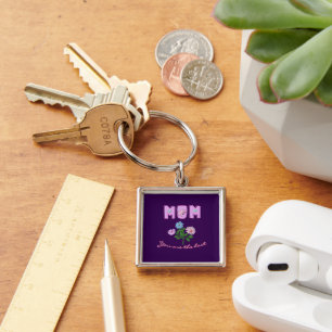Custom and personalized mother's day gift keychain