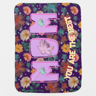 Custom and personalized mother's day gift  lumbar baby blanket