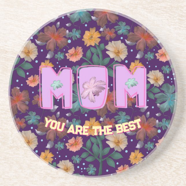 Custom and personalized mother's day gift  lumbar coaster (Front)