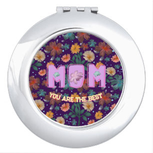 Custom and personalized mother's day gift lumbar compact mirror