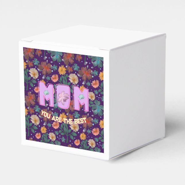Custom and personalized mother's day gift  lumbar favor boxes (Front Side)