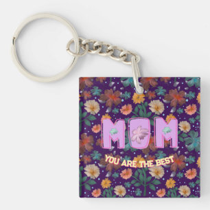 Custom and personalized mother's day gift lumbar keychain