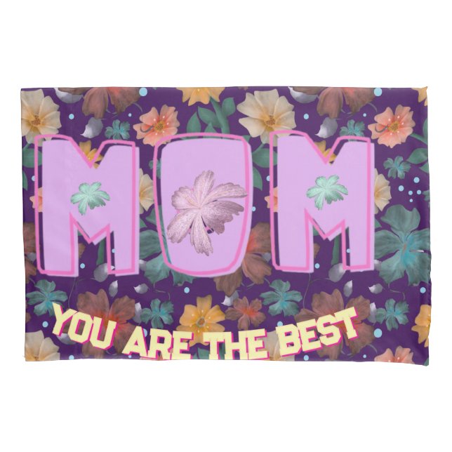 Custom and personalized mother's day gift  lumbar pillow case (Front)
