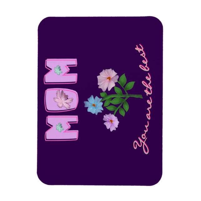 Custom and personalized mother's day gift  magnet (Vertical)