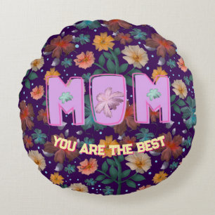 Custom and personalized mother's day gift   round pillow