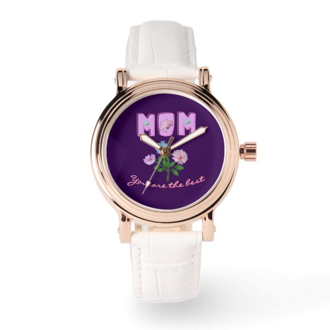 Custom and personalized mother's day gift  watch (Front)